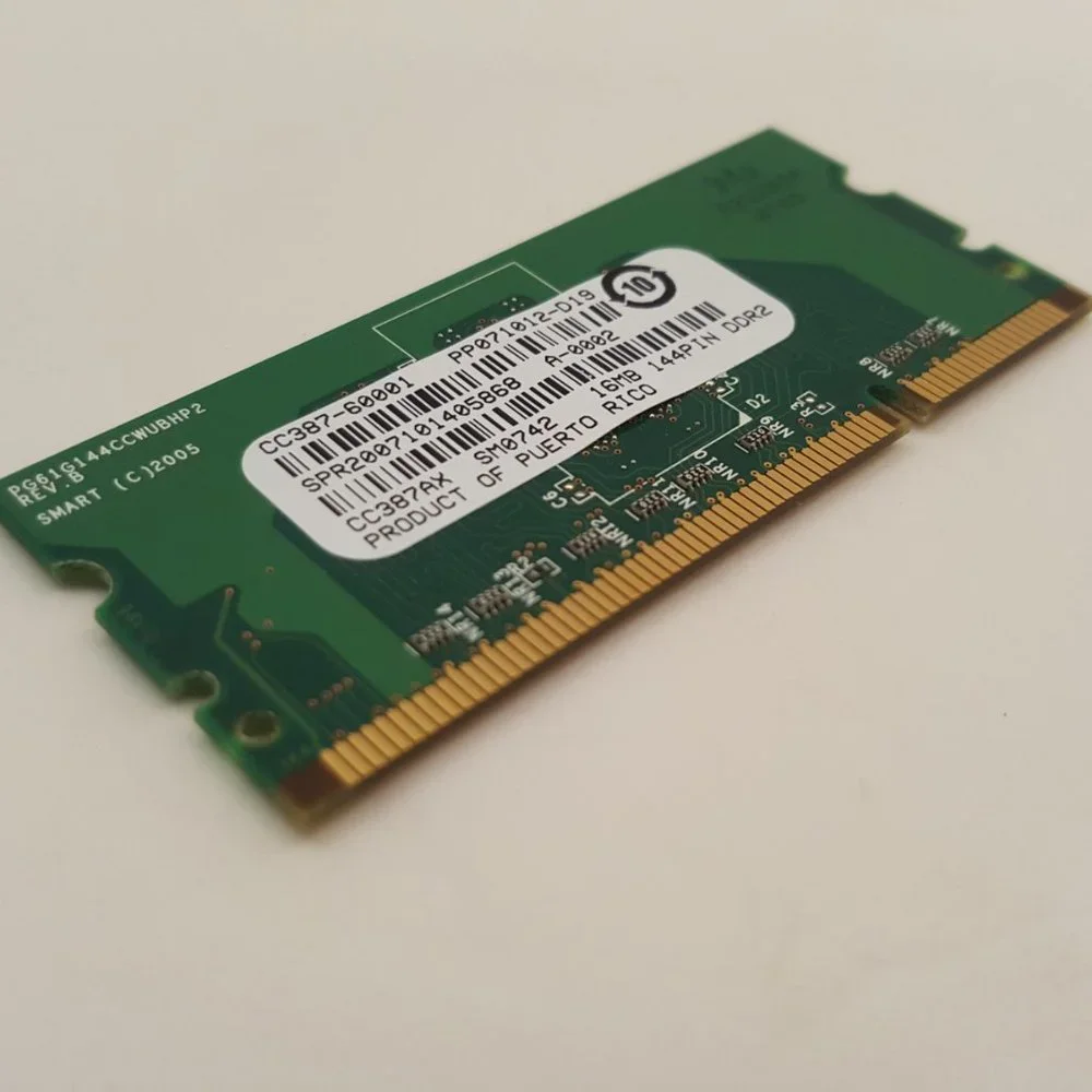 HP CC387AX 16MB 144-pin DDR2 SDRAM Memory Module HP LJ 3005 CC387-60001